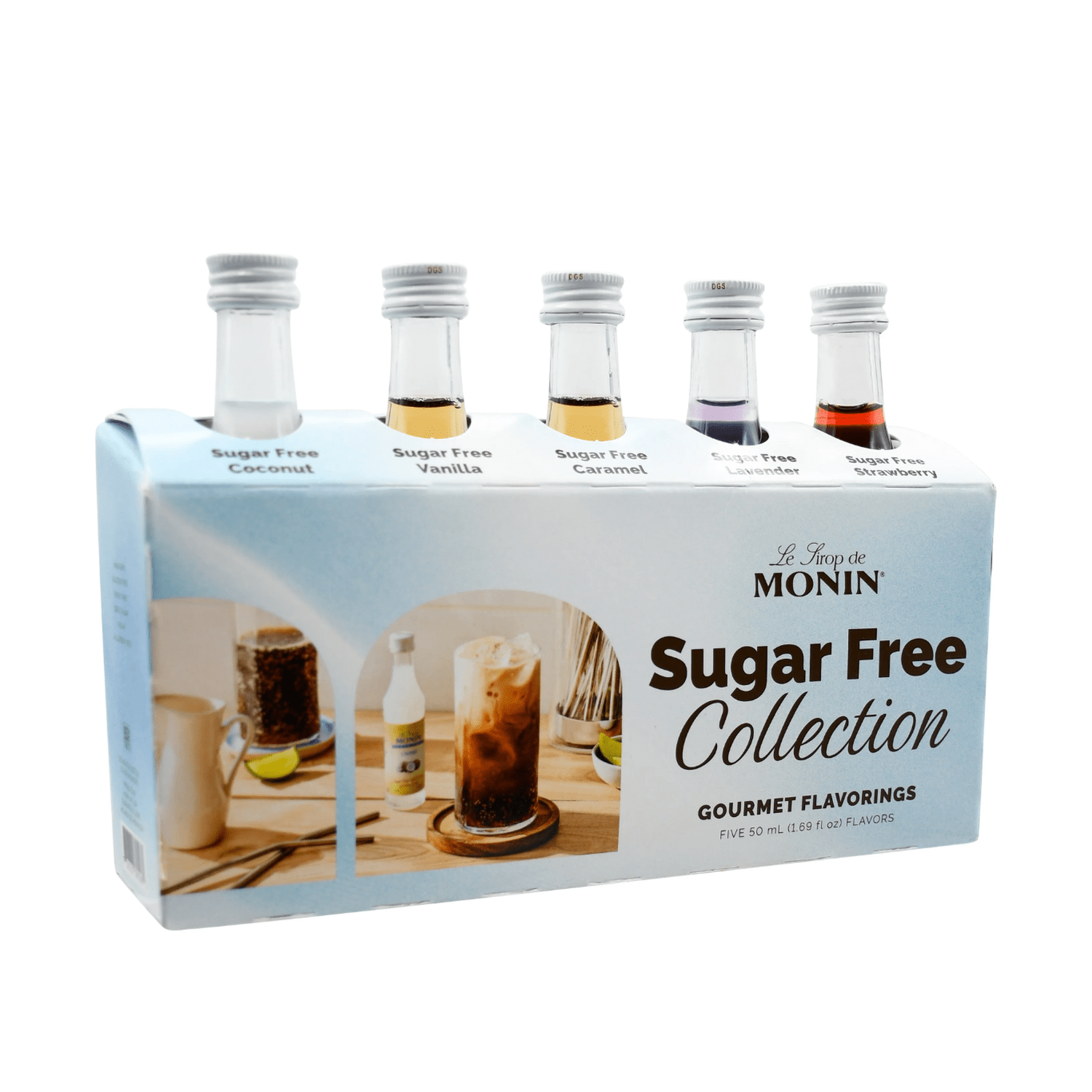 Monin Sugar Free Flavour Collection, 5 Pack