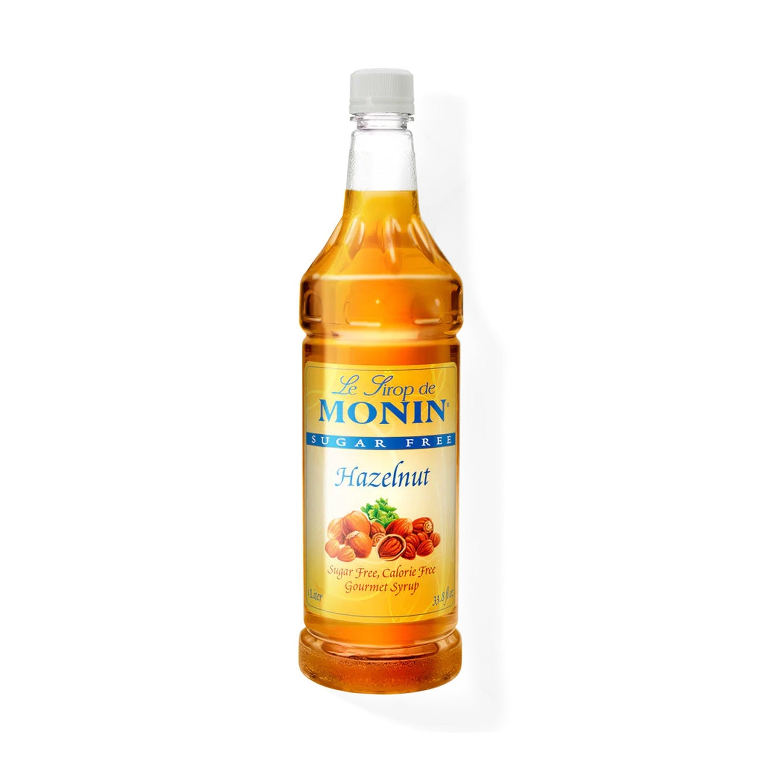 Monin Sugar Free Hazelnut Syrup, 1L Bottle