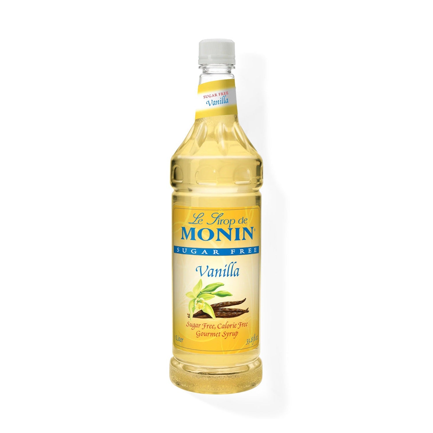 Monin Sugar Free Vanilla Syrup, 1L Bottle