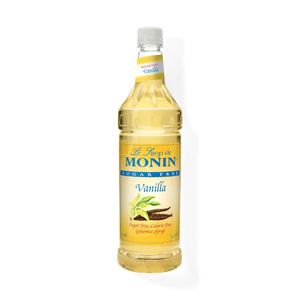 Monin Sugar Free Vanilla Syrup, 1L Bottle