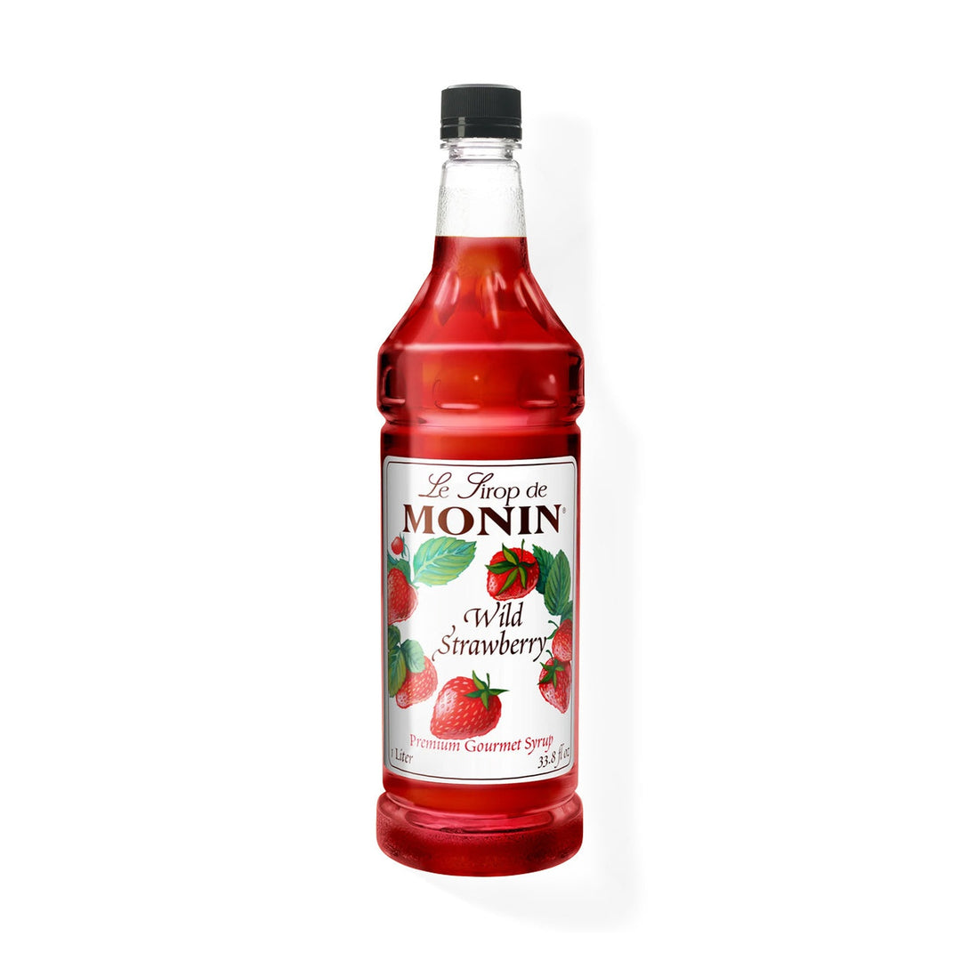 Monin Wild Strawberry Syrup, 1L Bottle