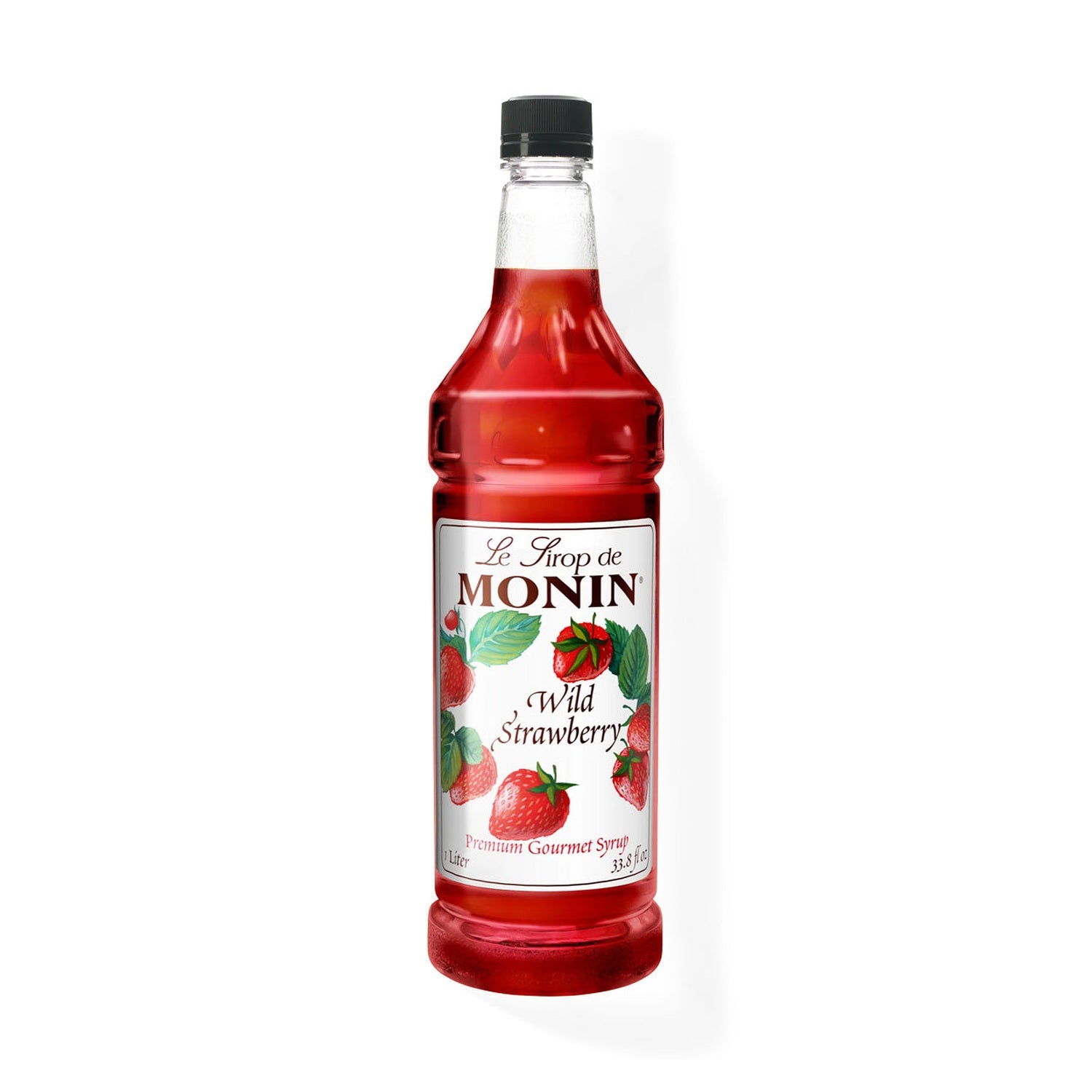 Monin Wild Strawberry Syrup, 1L Bottle