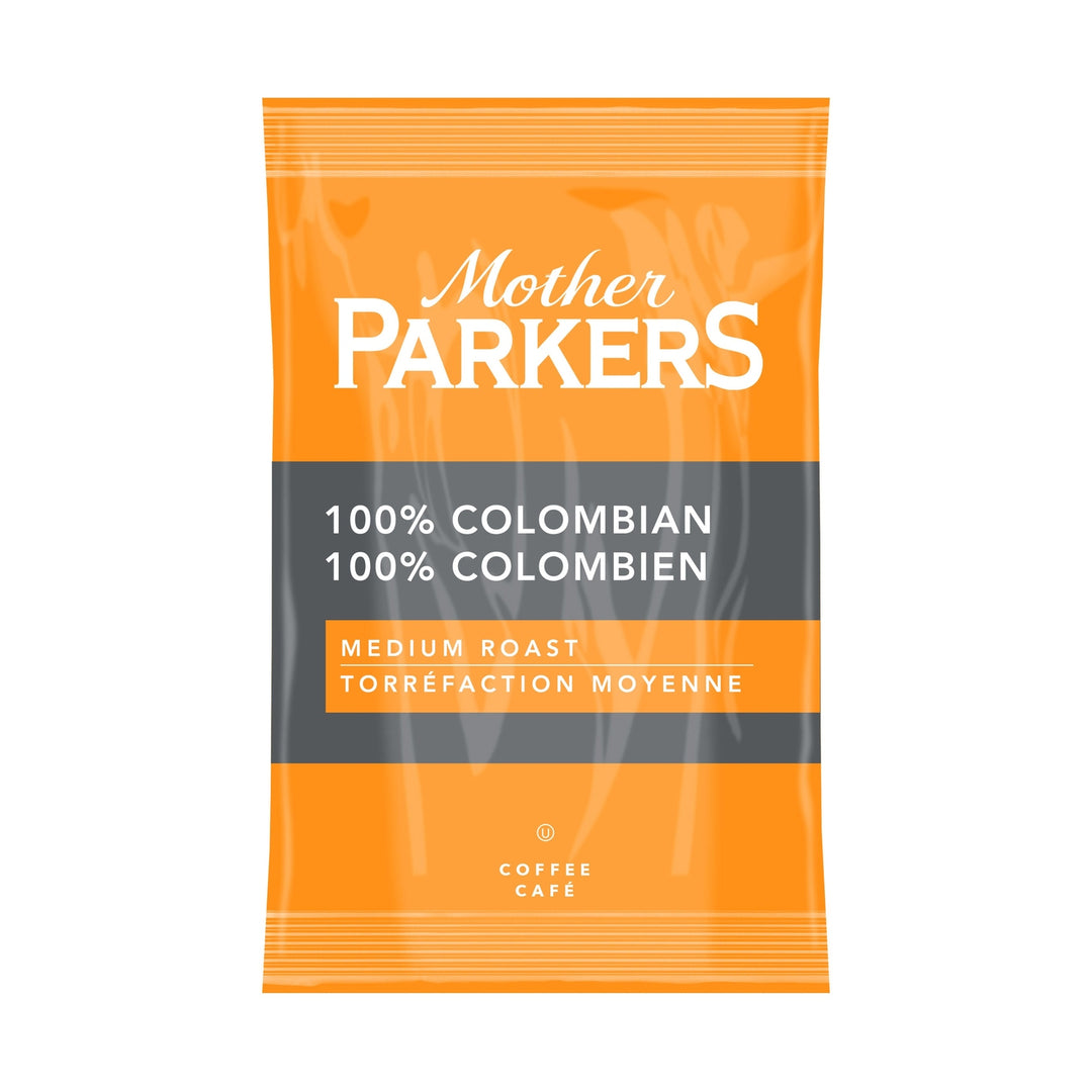 Mother Parkers 100% Colombian Coffee, 1.75 oz 64 Packets