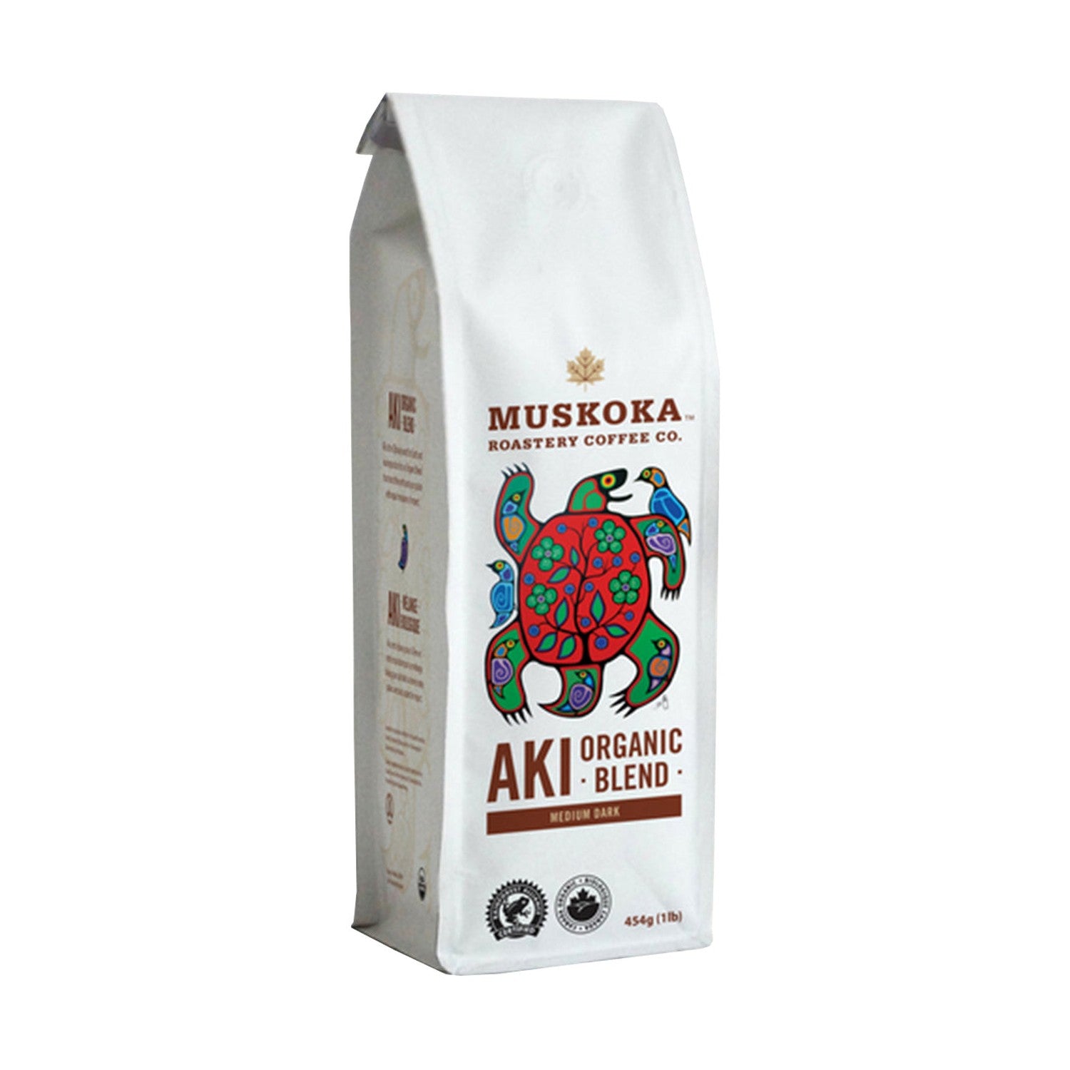 Muskoka Roastery Coffee Co. Aki Organic Blend Whole Bean Coffee, 454 g