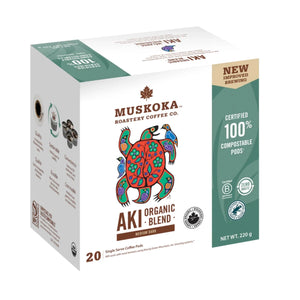 Muskoka Roastery Coffee Co Aki Organic Blend Single Serve Coffee 20 Pack