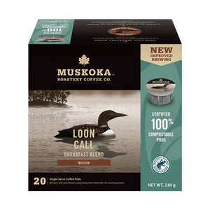 Muskoka Roastery Coffee Co. Loon Call Single Serve Coffee 20 Pack