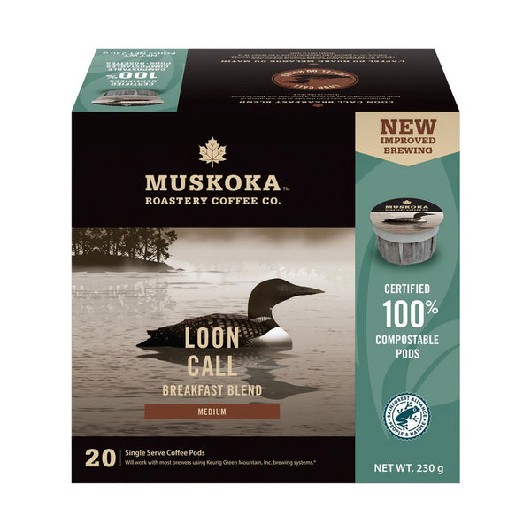 Muskoka Roastery Coffee Co. Loon Call Single Serve Coffee 20 Pack