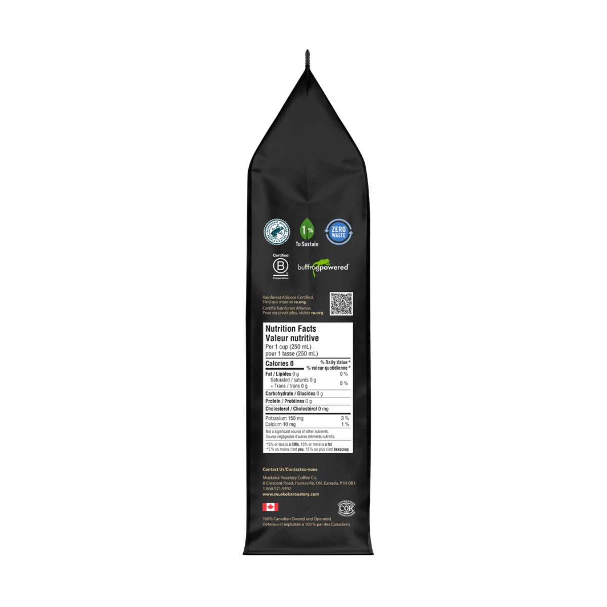 Muskoka Roastery Coffee Co. Loon Call Whole Bean Coffee, 454g