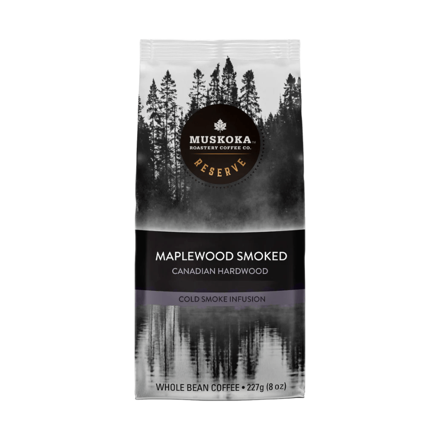 Muskoka Roastery Coffee Co. Maplewood Smoked Whole Bean Coffee, 227g