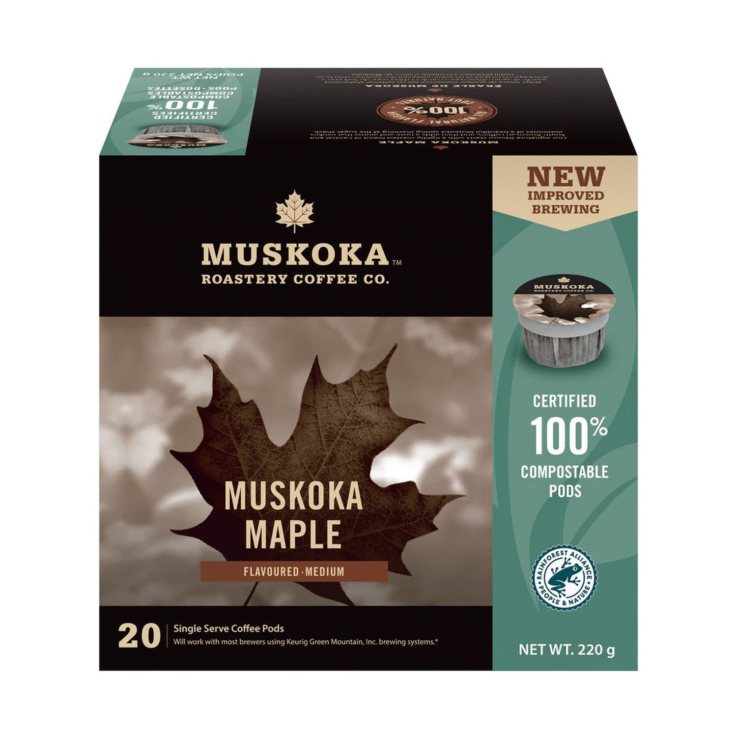 Muskoka Roastery Coffee Co. Muskoka Maple Single Serve Coffee 20 Pack