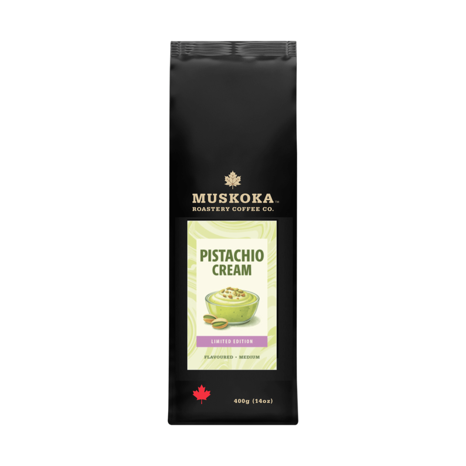 Muskoka Roastery Coffee Co. Pistachio Cream Ground Coffee, 400g