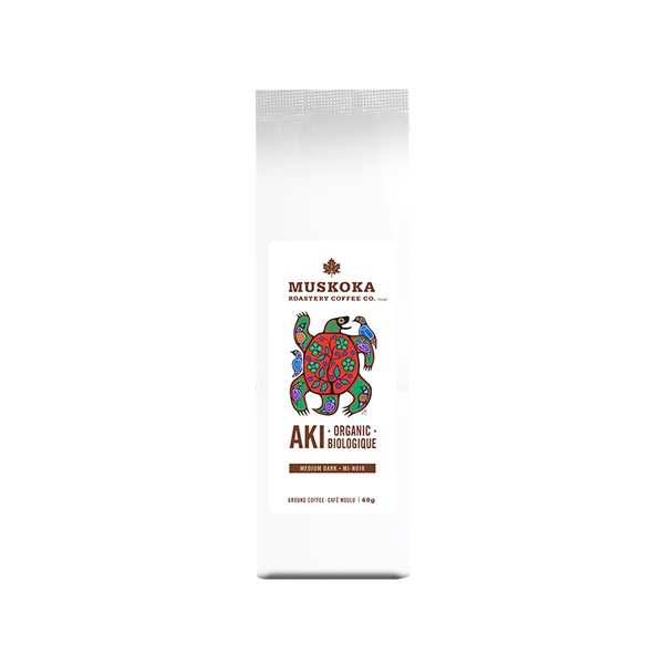 Muskoka Roastery Coffee Co. Aki Organic Blend Ground Coffee, 60 g