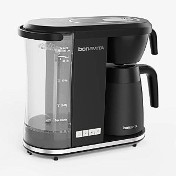 Bonavita Enthusiast 8-Cup Coffee Maker, Matte Black Thermal Carafe #BVC2201TS-MB