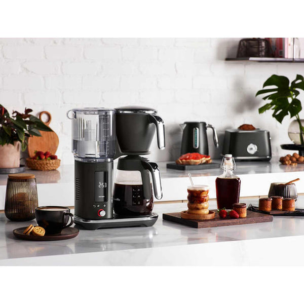 OPEN BOX | Breville Luxe Precision Brewer Black Truffle, Glass Carafe #BDC415BTR1BNA1