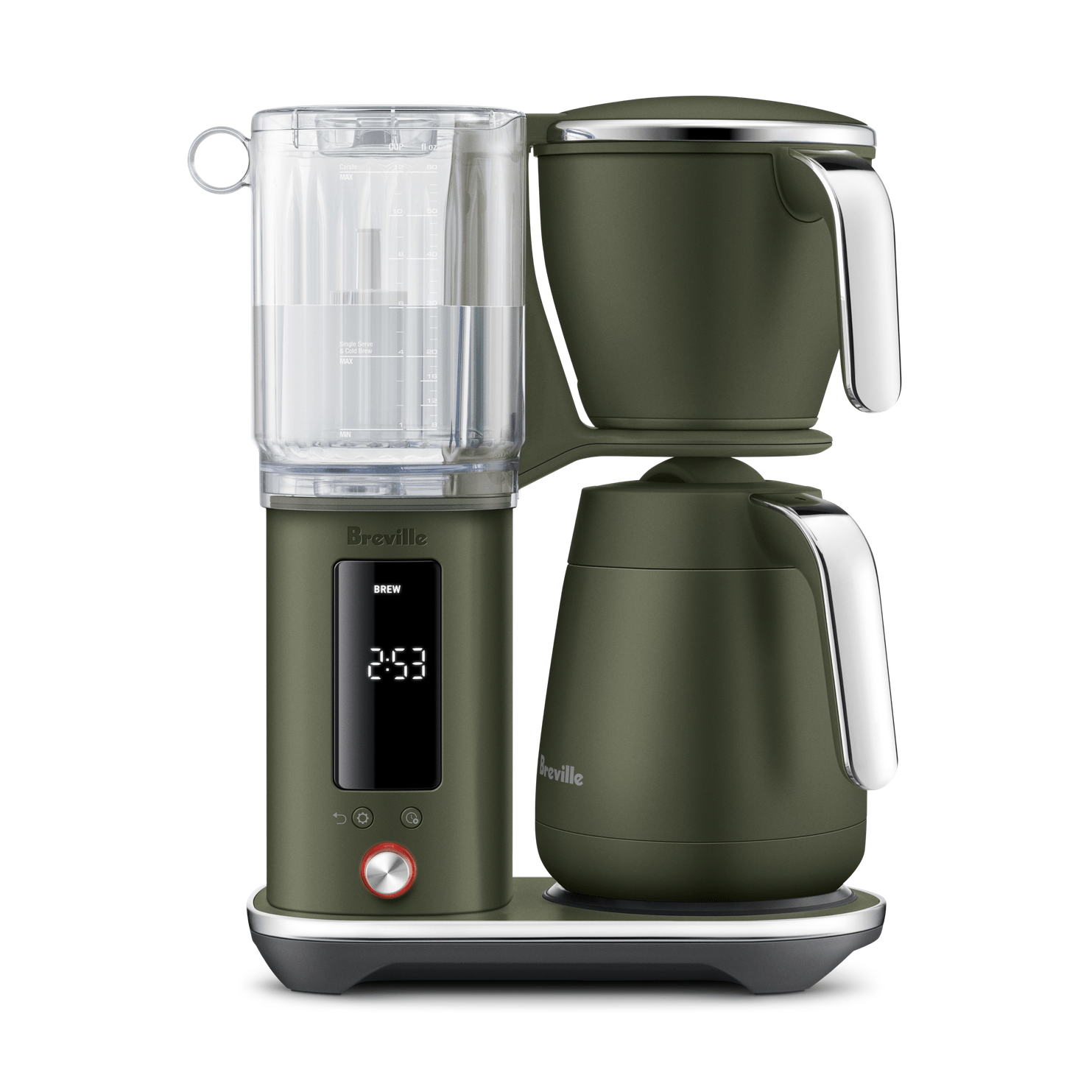 Breville Luxe Precision Brewer Olive Tapanade, Thermal Carafe, #BDC465OLT1BNA1