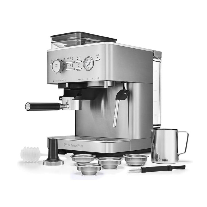 OPEN BOX | KitchenAid Semi-Automatic Espresso Machine, Brushed Stainless Steel 