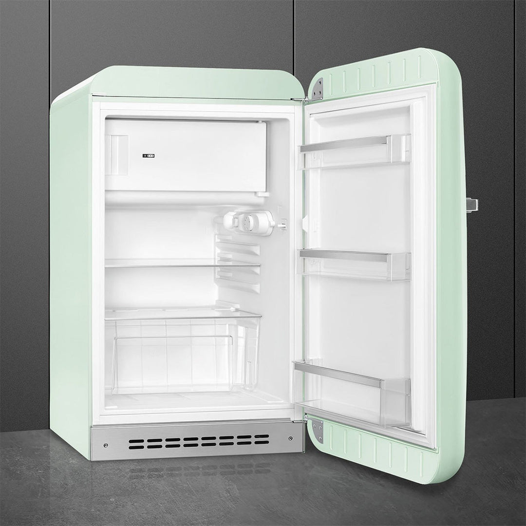 OPEN BOX | SMEG FAB10 Retro Right Hand Mini Fridge, Pastel Green 
