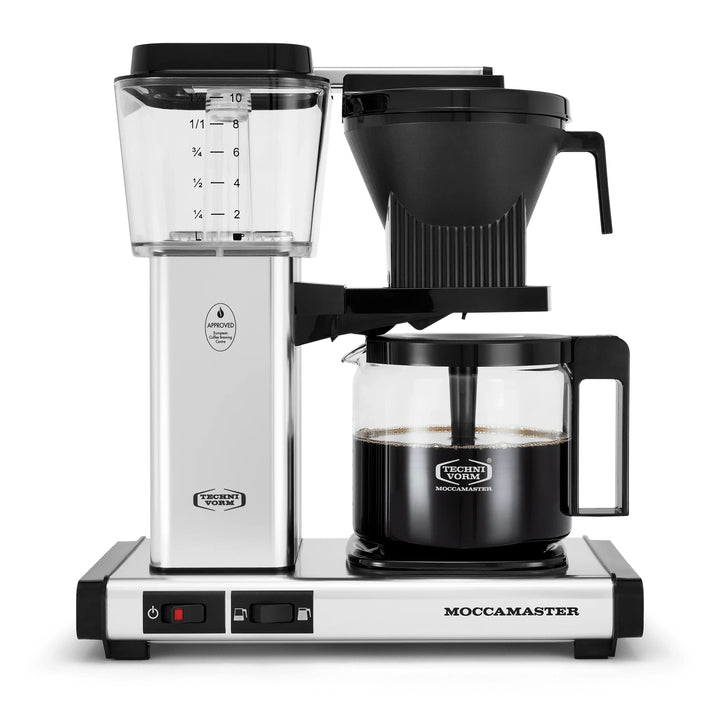 OPEN BOX | Technivorm Moccamaster KBGV Select Coffee Maker, Polished Silver 