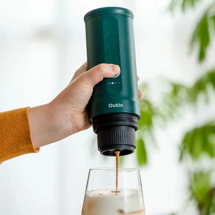 OutIn Nano Portable Electric Espresso Machine, Teal
