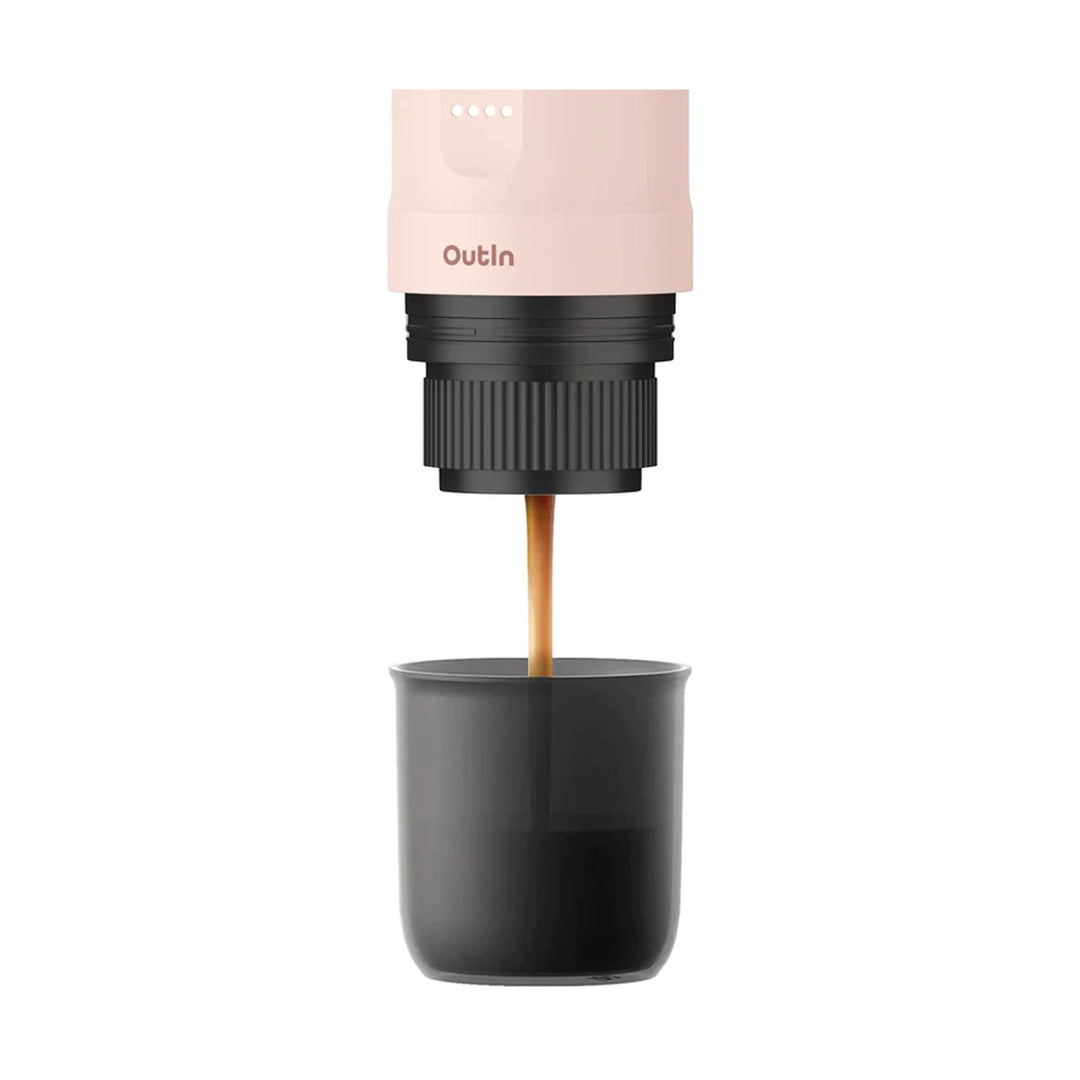 OutIn Nano Portable Electric Espresso Machine, Brewer Rose Quartz