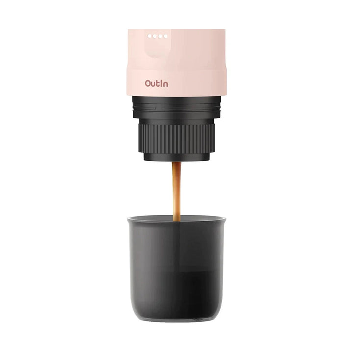 OutIn Nano Portable Electric Espresso Machine, Brewer Rose Quartz