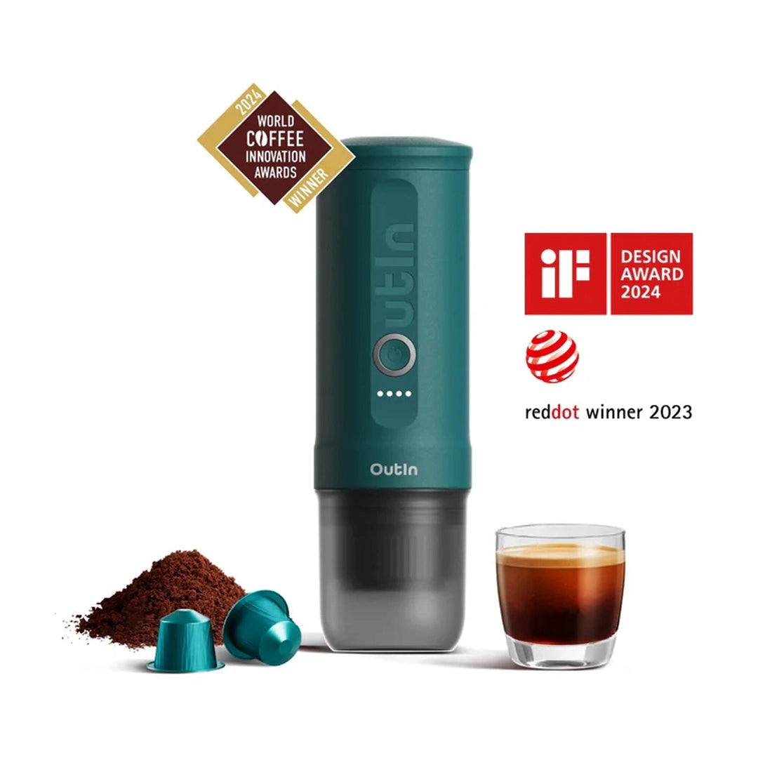 OutIn Nano Portable Electric Espresso Machine, Teal