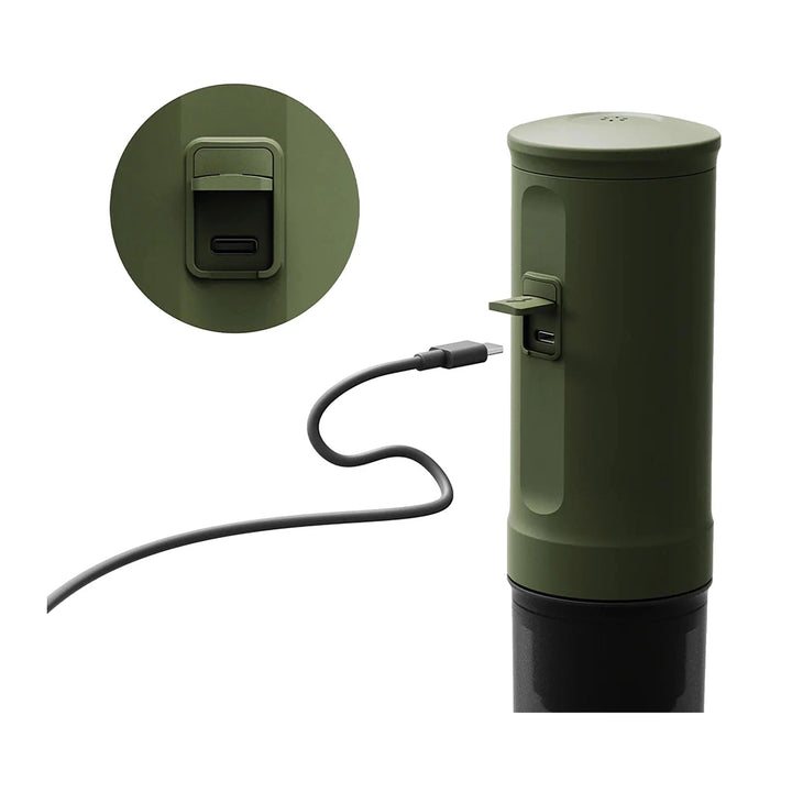 OutIn Nano Portable Electric Espresso Machine, Forest Green