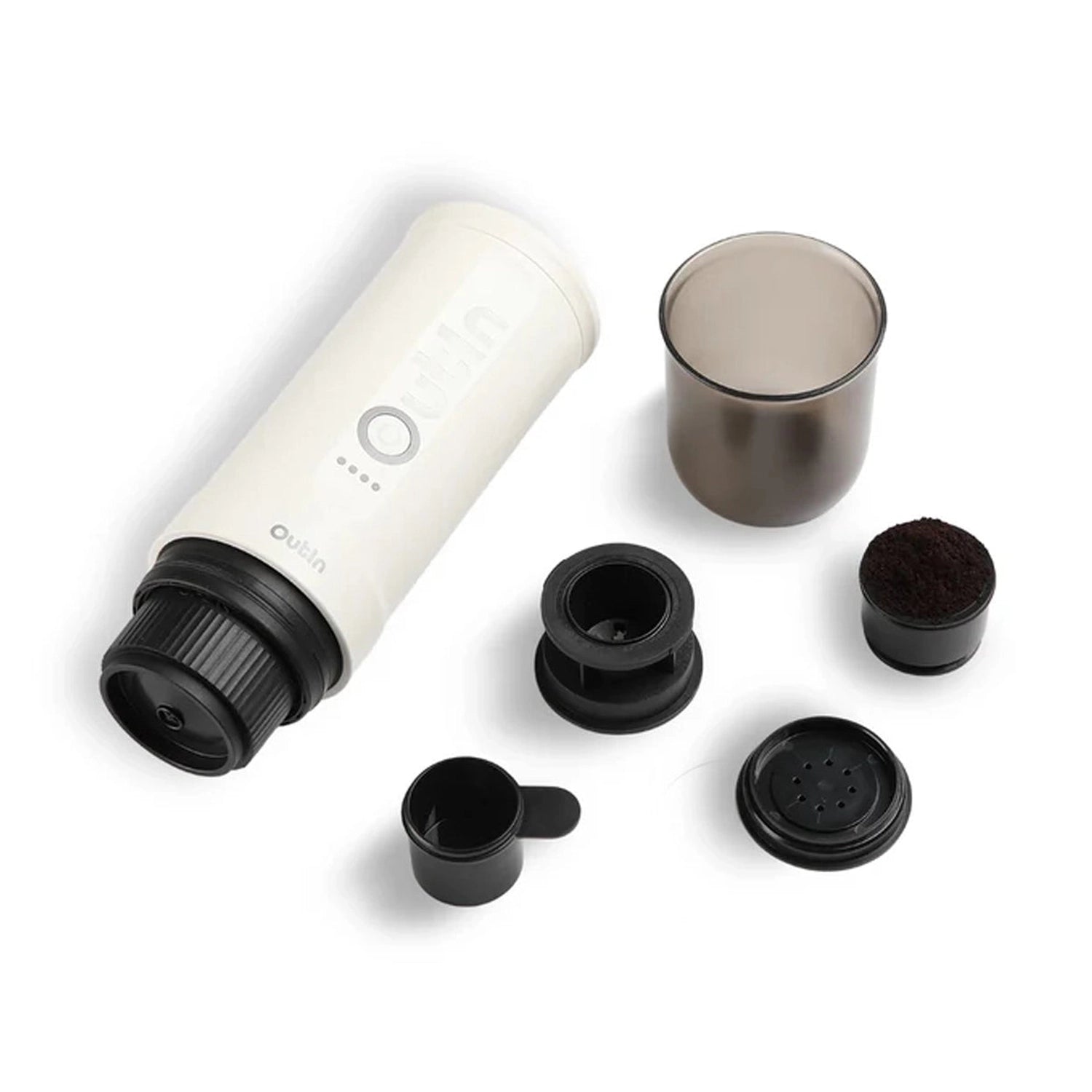OutIn Nano Portable Electric Espresso Machine, Pearl White