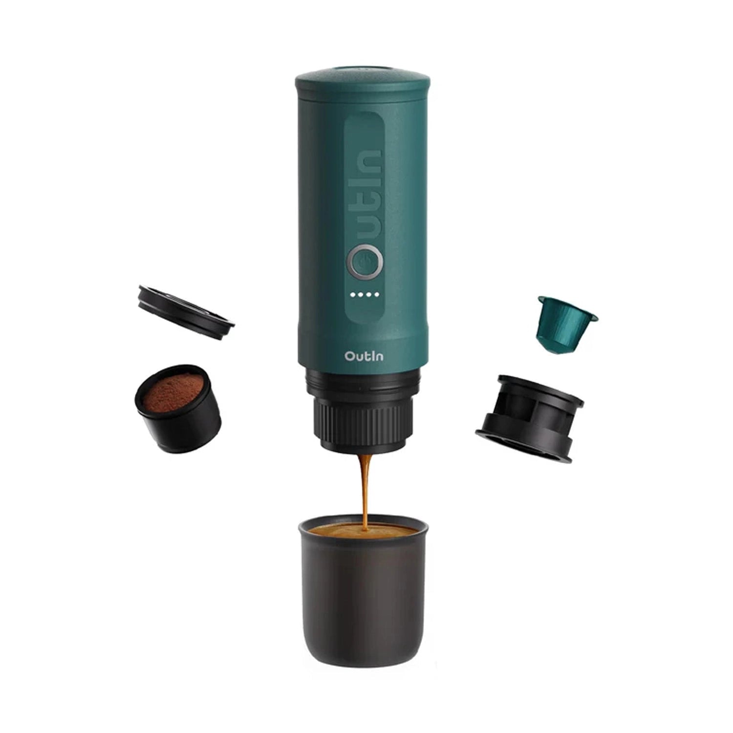 OutIn Nano Portable Electric Espresso Machine, Teal