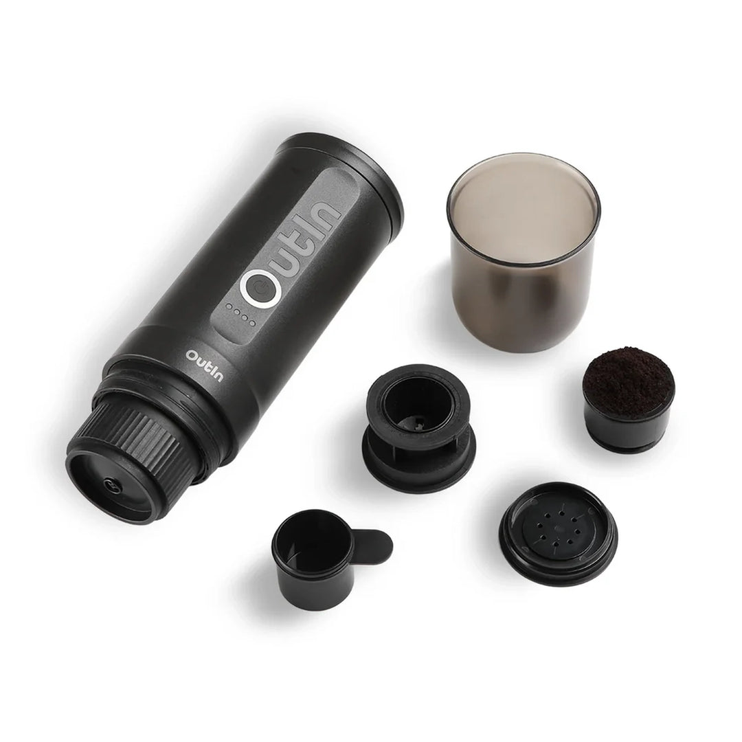 OutIn Nano Portable Electric Espresso Machine, Space Grey