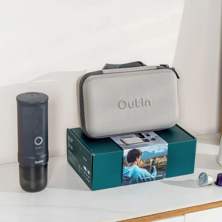 OutIn Nano Portable Electric Espro Travel Kit, Space Grey