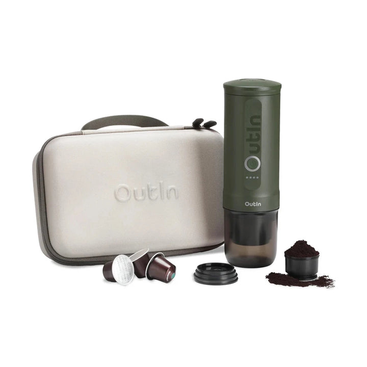 OutIn Nano Portable Electric Espro Travel Kit, Forest Green