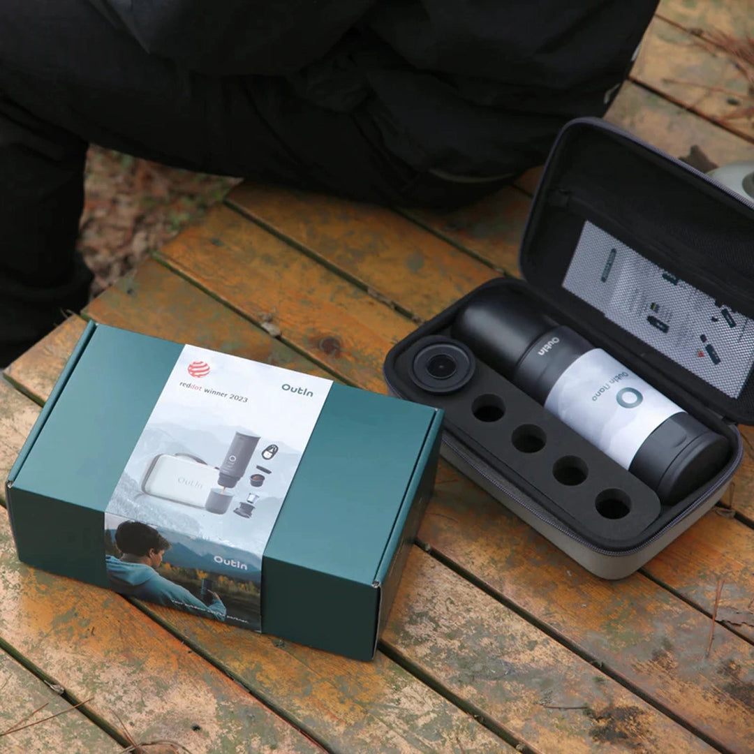 OutIn Nano Portable Electric Espro Travel Kit, Space Grey
