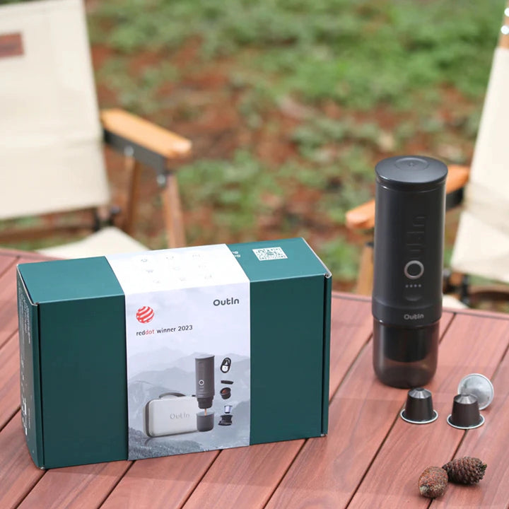 OutIn Nano Portable Electric Espro Travel Kit, Space Grey