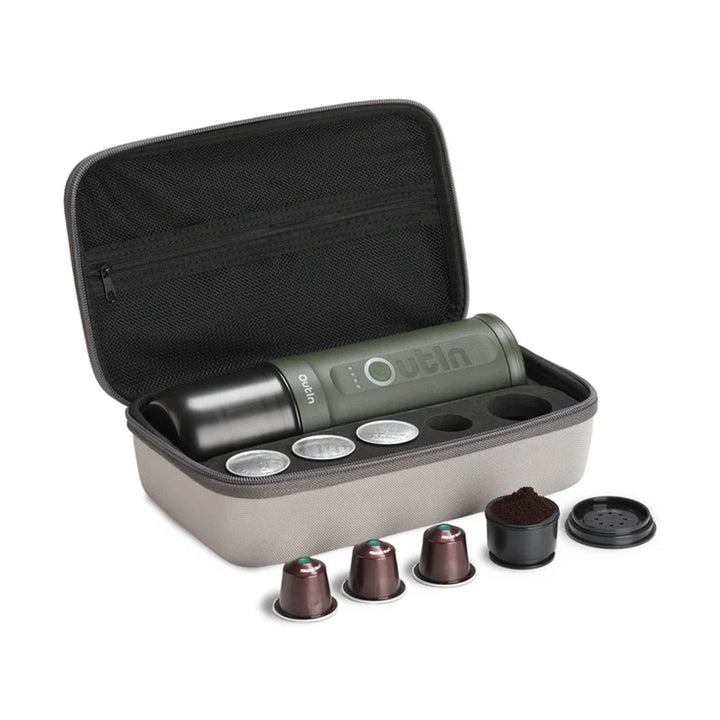 OutIn Nano Portable Electric Espro Travel Kit, Forest Green