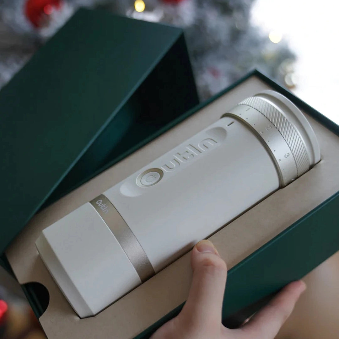 Outin Fino Portable Electric Grinder Sandstone White