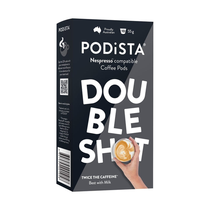 PODiSTA Double Shot Nespresso Compatible Capsules, 10 Pack