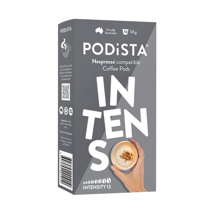 PODiSTA Intenso Nespresso Compatible Capsules, 10 Pack