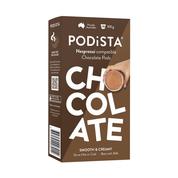 PODiSTA Smooth &amp; Creamy Hot Chocolate Nespresso Compatible Capsules, 10 Pack