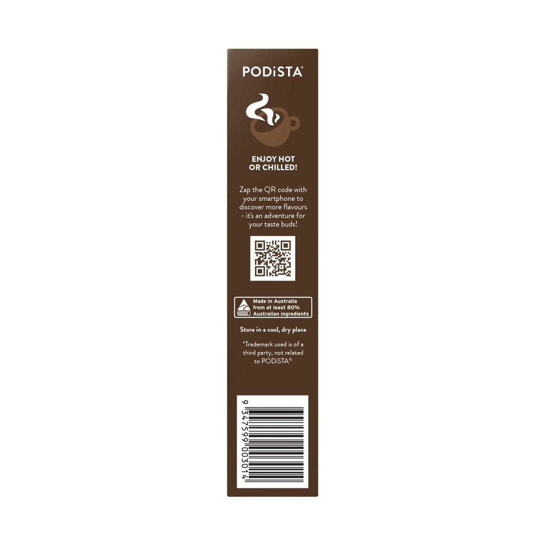 PODiSTA Smooth &amp; Creamy Hot Chocolate Nespresso Compatible Capsules, 10 Pack