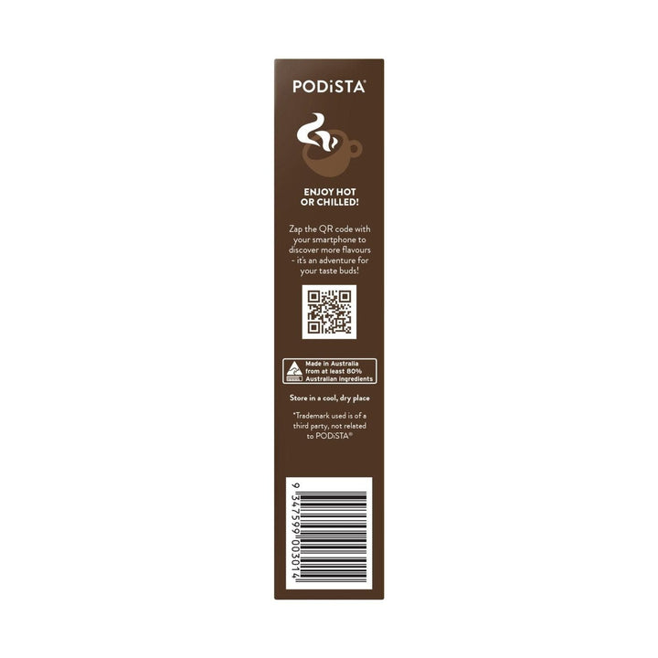 PODiSTA Smooth &amp; Creamy Hot Chocolate Nespresso Compatible Capsules, 10 Pack