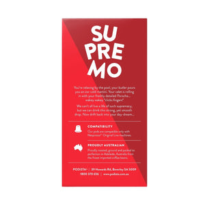 PODiSTA Supremo Nespresso Compatible Capsules, 10 Pack