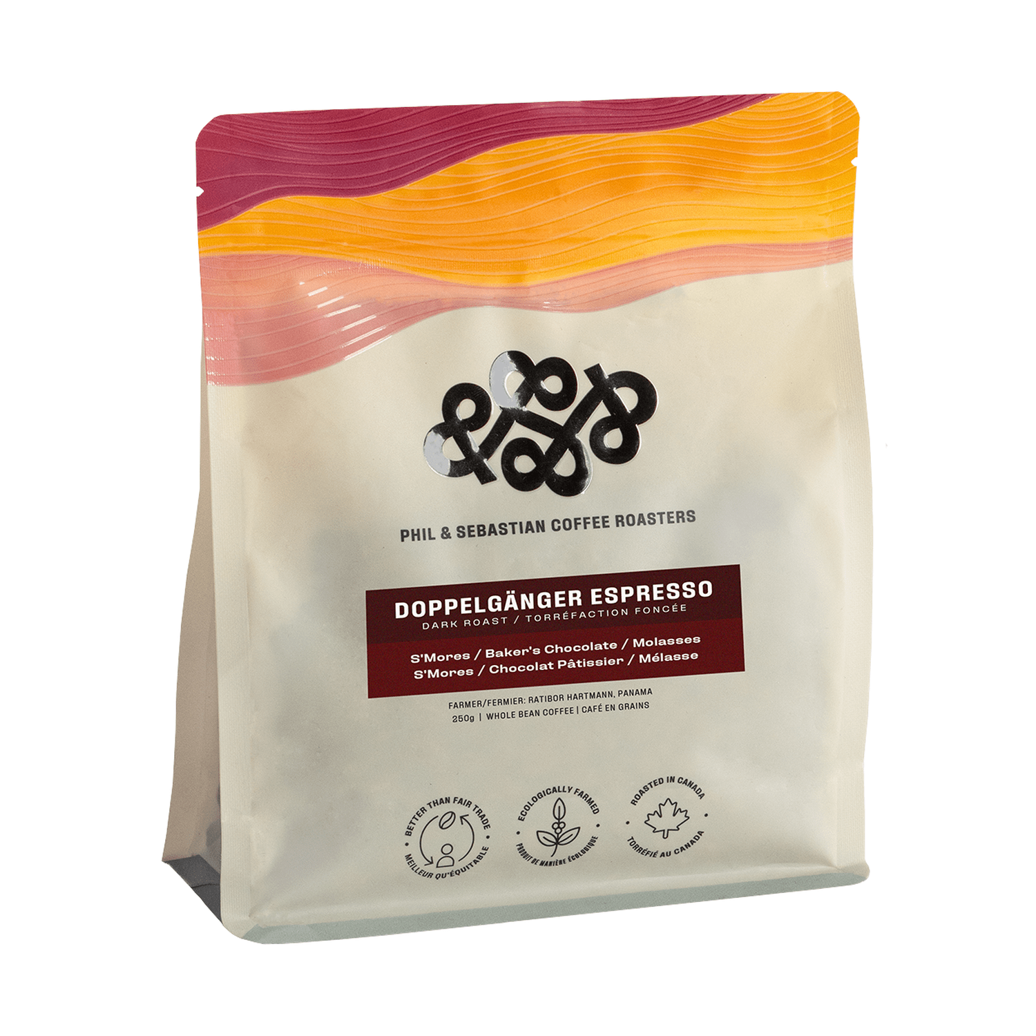 Phil & Sebastian Doppelganger Espresso Whole Bean Coffee, 250g