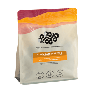 Phil & Sebastian Honey Haze Espresso Whole Bean Coffee, 250g