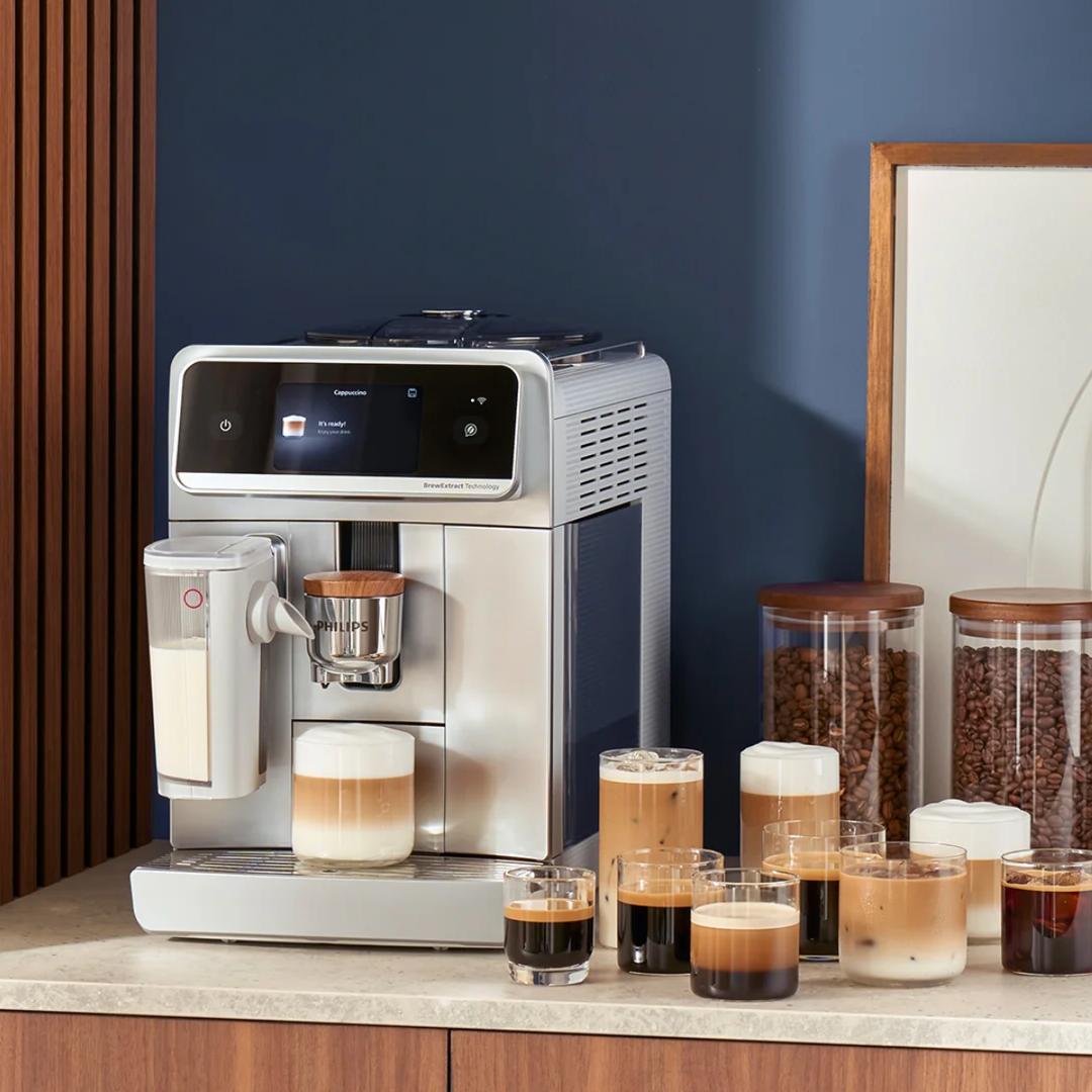 Philips Cafe Aromis 8000 Series Fully Automatic Coffee and Espresso Machine with LatteGo Pro