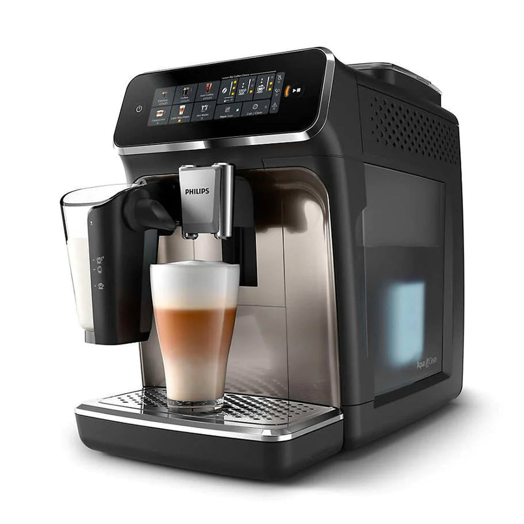 Philips Series 3300 LatteGo &amp; Iced Coffee Automatic Espresso Machine, Black Chrome