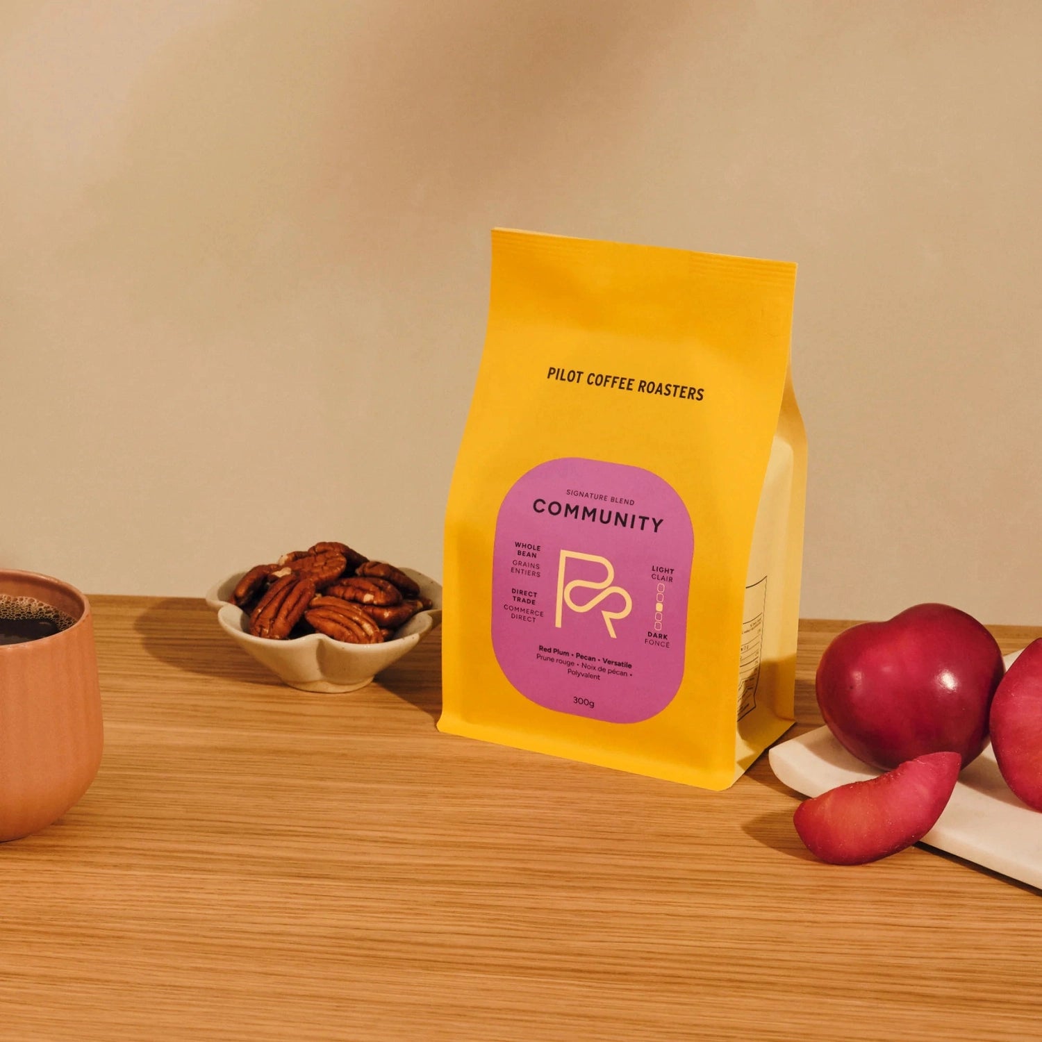 Pilot Community Blend Whole Bean Coffee, 300g