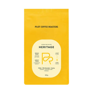 Pilot Heritage Blend Whole Bean Coffee, 300g