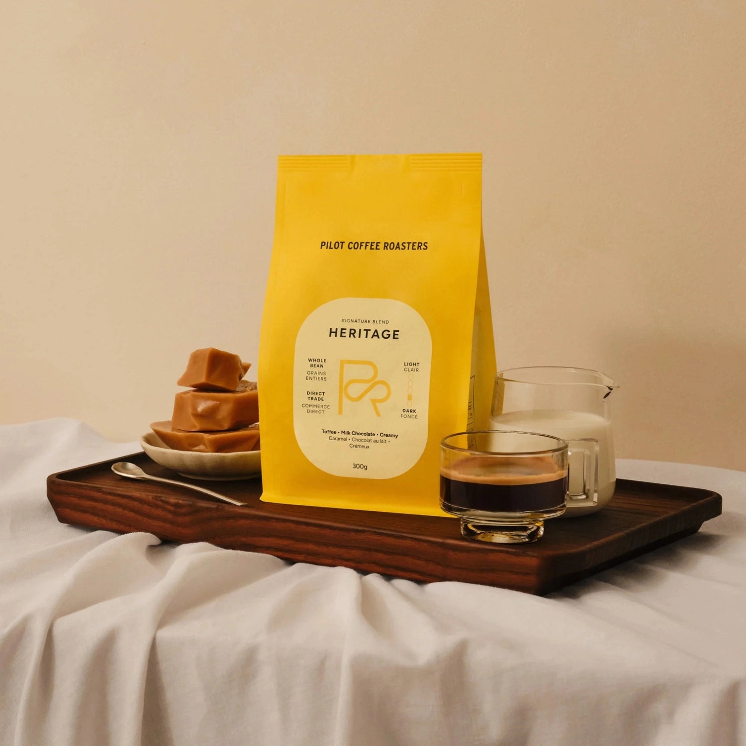 Pilot Heritage Blend Whole Bean Coffee, 300g