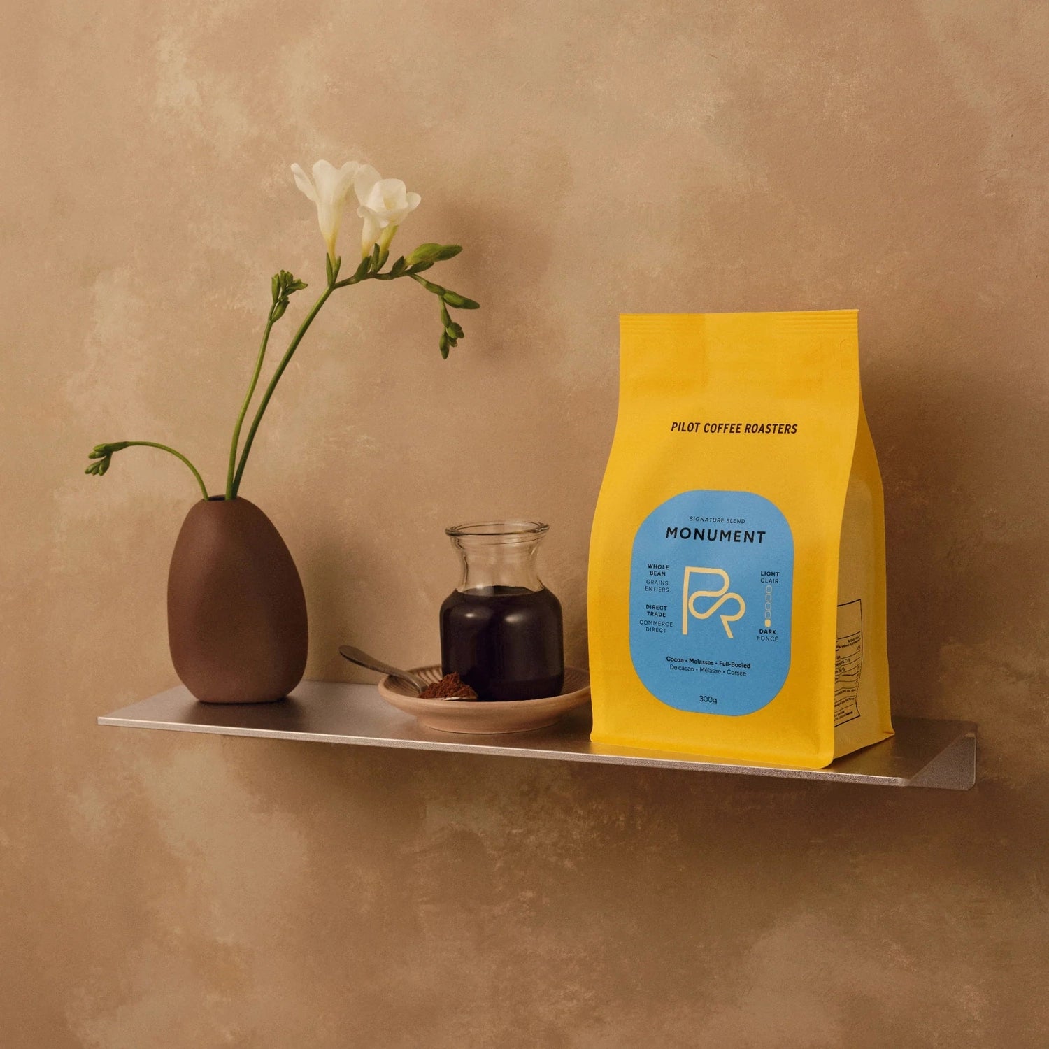 Pilot Monument Blend Whole Bean Coffee, 300g